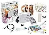 Lexibook, StarCAM Print, Pack de cámara con Impresora instantánea, función de Foto y vídeo, Tarjeta SD de 32 GB y Kit de personalización de Fotos incluidos, Blanco, DJ150