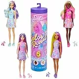 Barbie Color Reveal Globos de Animales Muñeca y Accesorios con 6 sorpresas Que Incluyen Cambio de Color y Globo de Animal en Miniatura (los Estilos Pueden Variar), JFV58