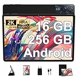 GOODTEL 2025 Tablet táctil de 11 pulgadas, Android 13 16GB RAM+256GB ROM+TF 1TB, 2K Pantalla 2000 x 1200, Octa-Core, 8600mAh, GPS, WiFi 5G, Bluetooth 5.0, 13MP+5MP, cuerpo de metal, con caso, negro