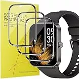 Lamshaw Protector de pantalla compatible con para KIUVKAS Reloj Inteligente P3-1,95 Pulgadas HD, transparente, flexible, protector de pantalla de TPU (3Piezas)