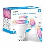 Tapo L630 GU10 (2 paquetes) – Bombilla LED inteligente Wi-Fi, RGBW multicolor, 16 millones de colores, compatible con Amazon Alexa, 350 lúmenes, 3.7W, ahorro de energía, 2 unidades