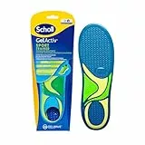 Scholl - Plantillas GelActiv deportivas para hombre, comodidad durante todo el día, para zapatos deportivos, superabsorción de golpes con tecnología GelWave - Talla 40 a 46,5