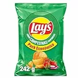 Lay's Campesinas, Patatas Fritas de cultivos sostenibles con sabores vegetales, Producto de Aperitivo, bolsa familiar, 242 g