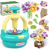 TingingYuli Juego de manualidades para niños de 4 a 8 años, ramo de flores de tela, juguetes de bricolaje, ramos exclusivos para niñas de 3 a 9 años y regalos de cumpleaños (Blue)