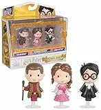 Wizarding World, Harry Potter, Conjunto de Figuras del Año 4 de Micro Magical Moments con Harry, Hermione y Viktor Krum, Caja de exhibición, Juguetes para niños a Partir de 6 años