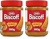 Biscoff Lotus Biscoff | Crema para Untar | Crujiente | Sabor Original Caramelizado | Vegano | Sin Aromas ni Colorantes Artificiales | Tarro PET | 380g (Paquete de 2)