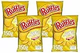 Ruffles Yorkeso - Patatas Fritas Onduladas, Queso, 150g (Paquete de 4)