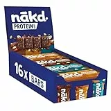 Nākd. Protein Pack Multisabores | Barritas Proteícas | 7g de Proteína de Origen Vegetal | Ingredientes 100% Naturales | Sin Azúcar Añadido | Vegano | 16 x 45g | 720g