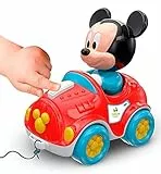 Clementoni-17208 - Arrastre Baby Mickey - juguete bebé de Disney a partir de 10 meses
