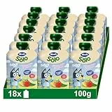 Hero - Bolsitas con Plátano, Fresa y Manzana, Para Bebés a Partir de los 12 Meses - Pack de 18 x 100 g, El embalaje puede variar