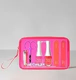 Beter - Set de Cuidado de Uñas Nail Care, Set de 4 Piezas(Fortalecedor e Iluminador, Sérum Hidratante, 2 Limas Fibra de Vidrio, Tijera de Uñas y Pieles)+Neceser, Perfecto para regalo, Kit Manicura