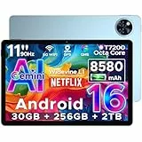 DOOGEE U11 Pro Tablet Android 16, Tablet 11 Pulgadas 30GB+ 256GB/2TB TF, Gemini AI Tablets Baratas Octa-Core, HD IPS 90Hz, 8580mAh/ 5G WiFi/Widevine L1/ 13MP+5MP/ Face ID/GMS Tablets Baratas y Buenas