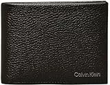 Calvin Klein Cartera Hombre Warmth Bifold Pequeña, Negro (CK Black), Talla Única