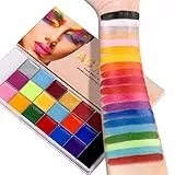 ACWOO Pinturas Cara, 20 Colores Seguridad No Tóxica Pintacaras , Pintura Corporal y Facial, Kit Maquillaje Halloween Festival Fiesta Cosplay adultos
