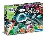 Clementoni, Minerales y Geodas, Juego Educativo de Ciencias, Taller experimentos para Hacer Cristales y Minerales, Juguete niños 8 años, Juguete en español (55488)