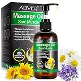 Aceite de Masaje para Aliviar el Dolor de las Articulaciones, Calentar, Relajar, Masajear, Aceite Corporal Hidratante de Lavanda y Menta, para Masaje Cuerpo Completo y Dolor Muscular Unisex 250ML