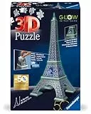 Ravensburger - Puzzle 3D: 50 Aniversario, Torre Eiffel, Brilla en la Oscuridad, 216 Piezas, Maquetas para Montar, Puzzle Adultos, Puzzle 3D Niños, Regalo Niños 10 Años o Más