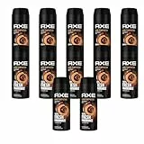 AXE Set de 12 desodorantes en spray corporal Dark Temptation en espray para hombre y hombre, 12 x 150 ml, desodorante sin aluminio (12 productos)