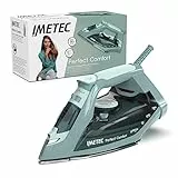 IMETEC Perfect Comfort, plancha de vapor, ligera, manejable, protección antical, golpe de vapor 140 g, suela de acero inoxidable, 2200 W, mango ergonómico, tecnología de ahorro de energía