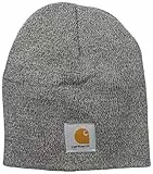 Carhartt Gorro de Punto, Hombre, Gris jaspeado/gris carbón jaspeado, Talla única