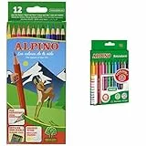 Alpino - Pack 12 lápices + 12 rotuladores de colores