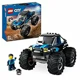 LEGO City Monster Truck Azul de Juguete, Camión Todoterreno y Minifigura de Conductor, Set de Juego Infantil Imaginativo, Divertido Regalo para Niños y Niñas de 5 Años o Más 60402