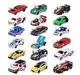 Majorette — Coches de carreras: 1 de los 18 coches de juguete aleatorios, muy detallados, escala 1 64 (7,5 cm), con tarjeta coleccionable, maqueta de coche para niños de 3 años en adelante, surtidos, aleatorios, sin posibilidad de selección