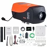 VEVOR Calentador de Aire Diesel 12V 5-8KW Consumo 0,16-0,62 L/h Calefacción Estacionaria 8-36°C Ajustable 20-25m² Control LCD Inteligente Mando a Distancia Depósito de 10L para RV Camión Barco