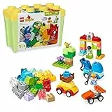 LEGO Duplo Classic Caja de Ladrillos: Coches y Camiones - Juego Educativo para Niños y Niñas de 1+ Años - Juguete para Aprender con Ladrillos de Números, Figuras y Ruedas - Regalo de Cumpleaños 10439