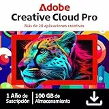 Adobe Creative Cloud Pro | Software Creativo con IA | 1 Año | PC/Mac |Descarga Digital