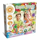 Science4you Kit de Creación Flores de Papel para Niños de 6+ - Haz tus propias 16 Flores de Papel, Kit de Manualidades para Niños, Juguete Creativo de Manualidades para Niñas y Niños de 6 7 8 9+ Años