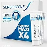 Sensodyne Repair & Protect Pastas de Dientes Sabor Menta, Protección y Alivio Frente a Sensibilidad Dental, Pack 4x75ml
