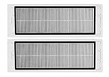 Lote de 2 filtros HEPA solo compatibles con los robots aspiradores Roborock Qrevo, no para Roborock otros modelos de robots aspiradores, filtros lavables
