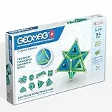 Geomag - Paneles Clásicos de 114 Piezas - Bloques de Construcción Magnéticos para Niños - Green Line - Juguetes Educativos de Plástico 100% Reciclado