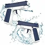 Pistola de Agua, Juego de 2 Pistolas de Agua Pequeña, Juguete de Super Soaker, Mini Water Gun la Piscina al Aire Libre Jardín Playa para Niños (2 Azul)