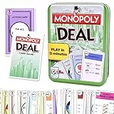 MIFKLMV Juego de Cartas MoNopol-y, Juego de Cartas Deal, Juegos de Estrategia, Juego de Mesa rápido para familias y niños a Partir de 7 años -C