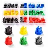 VooGenzek 60 Piezas Boquillas de Pulverización de Pulverización de 110 Grados, Boquilla de Abanico Plano, Boquilla de Pulverizador Agrícol, para Agricultura,Silvicultura