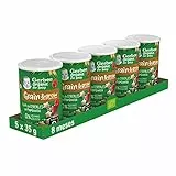 GERBER Organic Puffs Frambuesa y Plátano, Snack de Cereales para Bebés, Latitas 5x35g, a partir de 8 meses