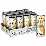 Royal Bliss Signature Zero Tonic Tónica, Aromatizada y Refrescante - Pack de 12 Latas de 250 ml