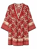 women'secret Túnica Tropique, Traje de Playa Mujer, Red Print, M