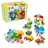 LEGO Duplo Classic Caja de Ladrillos: Coches y Camiones - Juego Educativo para Niños y Niñas de 1+ Años - Juguete para Aprender con Ladrillos de Números, Figuras y Ruedas - Regalo de Cumpleaños 10439