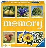 Ravensburger - Memory Nature, Juego Memory para Niños y Familias, Edad Recomendada 6+, 64 Cartas de Juego, 20881 4