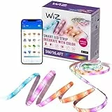 WiZ - Tira led inteligente 5m, RGBIC, incluye alimentador, hasta 16 millones de colores, conéctala vía WIFI, con tecnología SpaceSense, control via App o Voz y compatible con Alexa y Google Home
