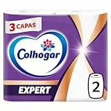 Colhogar Expert x2 - Papel Cocina - Rollos de Toalla de Papel para Cocina de Máxima Versatilidad y Extra Resistente - Paquete con 2 Rollos - Blanco