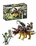 PLAYMOBIL Dino Rise 71262 Triceratops, La Armadura del Dinosaurio es acoplable, cañón móvil con garfio, Juguete para niños a Partir de 5 años