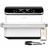 Cosori Freidora de Aire Grande-True Acero Inox-4 Resistencias Dual Blaze TwinFry 10 L-Flexible Doble Cesta Air Fryer 2800 W- Smart WIFI Control– 66 % Eficiencia Energética-6 en 1-Máx 10 Personas