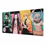 Grupo Erik Alfombrilla ratón XXL Anime Demon Slayer, Alfombrilla Escritorio Impermeable y Antideslizante, Accesorios Gaming - Tapete