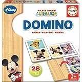 Educa - Dominó Mickey & Friends. Juego Infantil Dominó de Madera Mickey y Minnie. 28 Piezas. A Partir de 3 años (16037)
