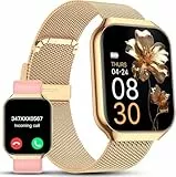 Reloj Inteligente Mujer, 1.91' Smartwatch Mujer pulgadas con Llamadas, IP68 Impermeable, 120+ Modos Deportivos con HD Pantalla Táctil, Podómetro, Monitor de Sueño, Impermeable IP68 para Android iOS