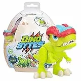 DINOBYTES Rexy | Figura de acción Dinosaurio articulado con Casco y Funciones de Batalla | Juguete de Regalo para niñas y niños Mayores de 4 años